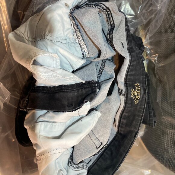 Riders By Lee Women's Jeans 22W Black Denim Mid Rise Skinny Classic Casual Y2K - Picture 15 of 16